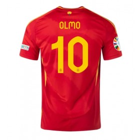 Spanien Dani Olmo #10 Hemmakläder EM 2024 Kortärmad